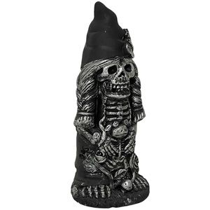 Nu Halloween Scary Zombie skeleton garden gnome antiqued garden decor